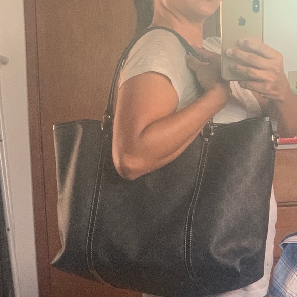 💯Authentic Gucci Coated Canvas Tote - Picture 12 of 12